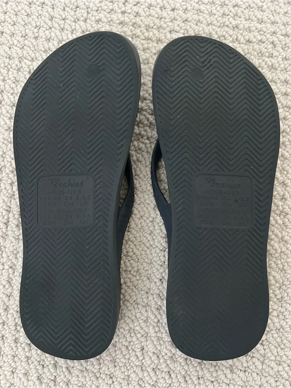 Archies Navy Blue Women's Flip Flop Sandals - Comfortable Everyday Wear - Picture 6 of 6